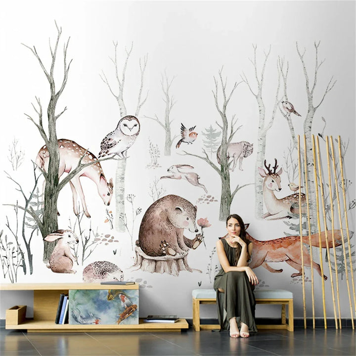 Papel Pintado Animales Bosque