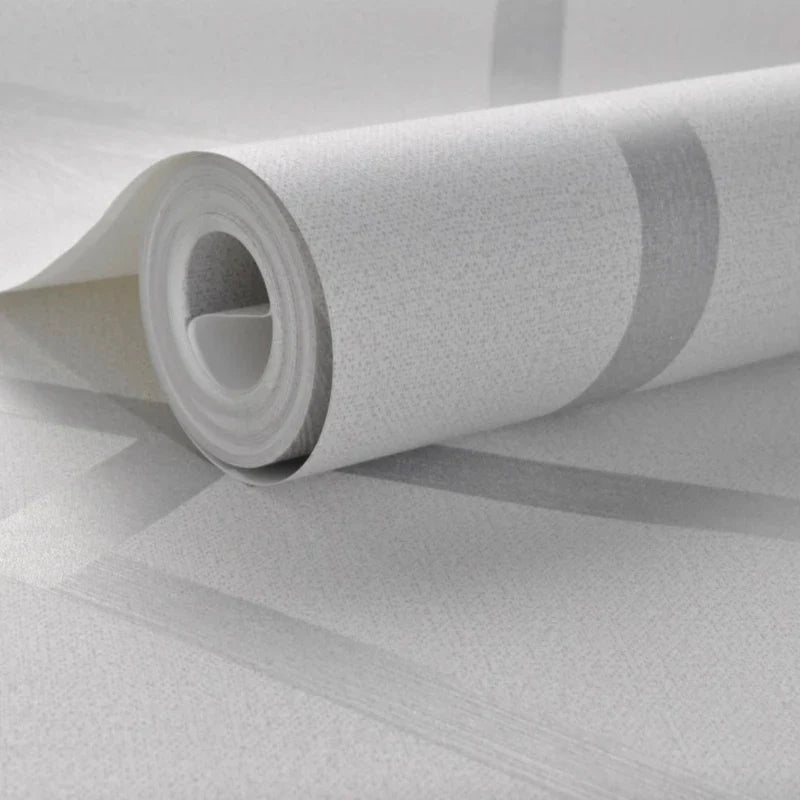 Papel Pintado Blanco Geometrico