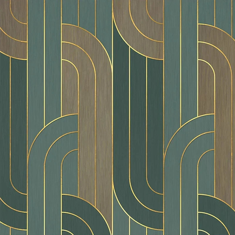 Papel Pintado Geometrico Verde